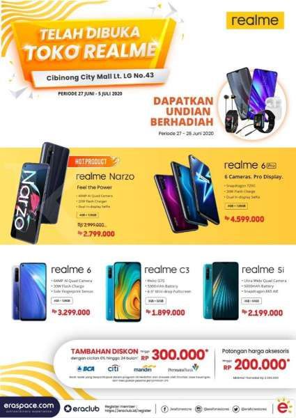 Realme dan Erajaya Group Resmikan Realme Exclusive Store di Cibinong City Mal Bogor