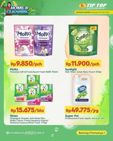 Promo Tip Top Supermarket 16-31 Mei 2025 Spesial Home and Cleaning
