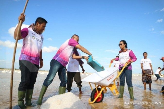 Kunjungi Kupang, Menteri Rini ingin swasembada garam