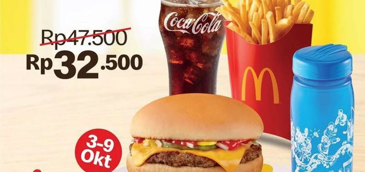 Promo McD Paket Hemat Cheeseburger di Awal Oktober 2022, Ini Kode Promonya