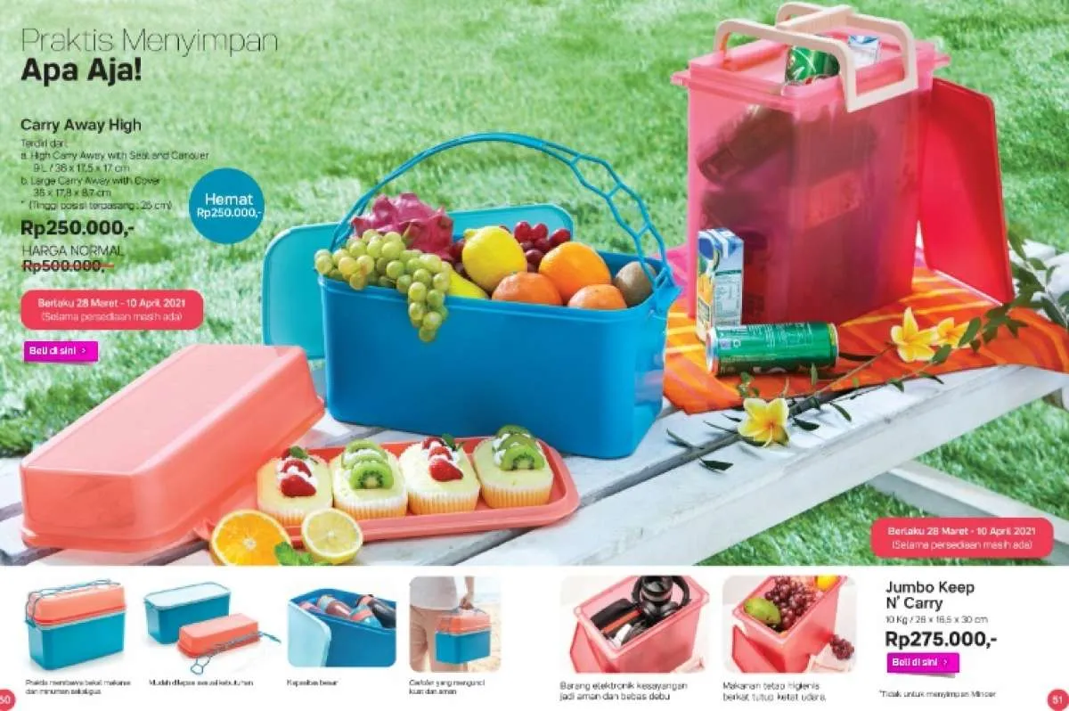 Katalog promo Tupperware April 2021 akan ditutup, inilah produk dengan potongan harga