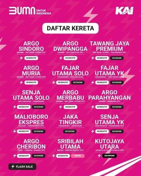 Promo KAI 12.12 Spesial 12 Desember 2024