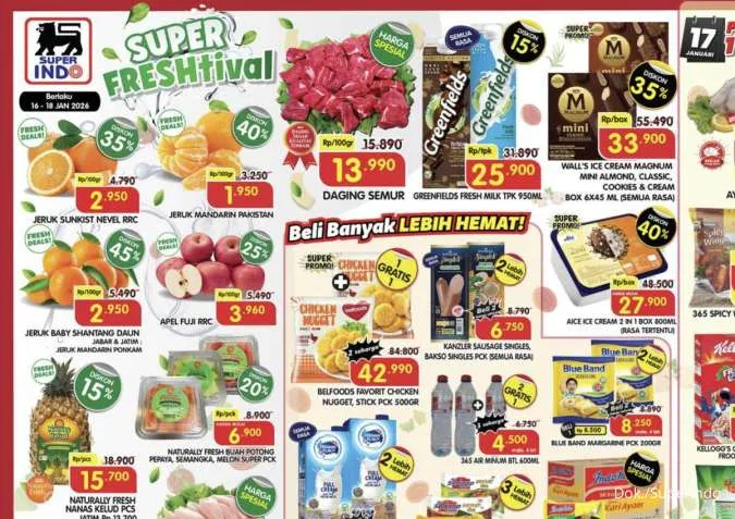 Katalog Promo JSM Superindo Diskon hingga 45% Periode 16-18 Januari 2026