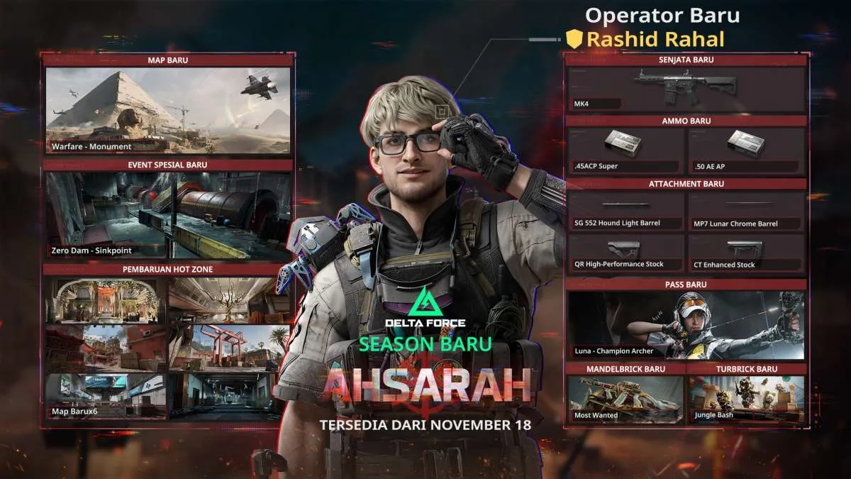 Delta Force Season Baru Ahsarah Rilis Hari ini, Cek Jadwal Update dan Ukuran Download