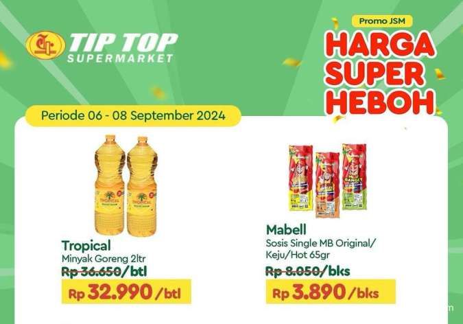 Promo Minyak Goreng di JSM Tip Top 6-8 September 2024