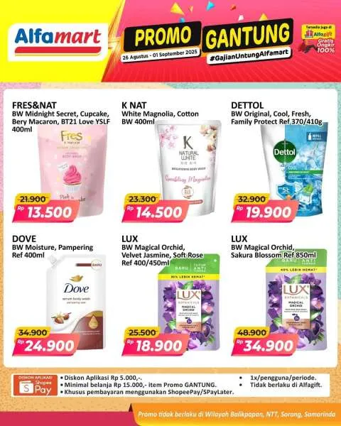 Promo Alfamart Gantung Periode 26 Agustus-1 September 2025
