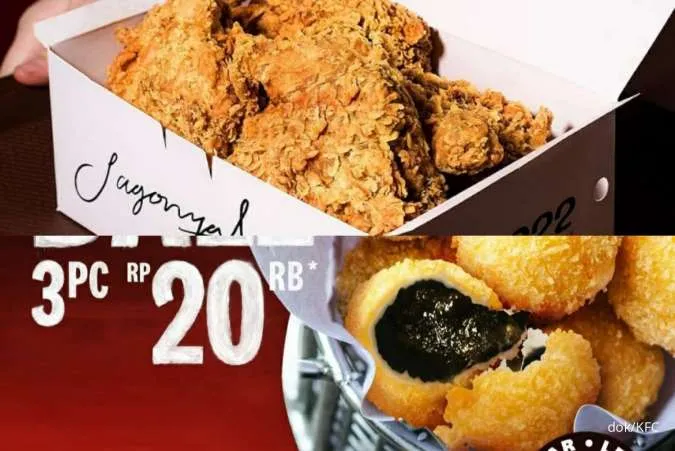 Promo KFC Kamis 8 Desember 2022, Paket Crazy Deal 7 Ayam Rp 90.000 & Bola-Bola Manis