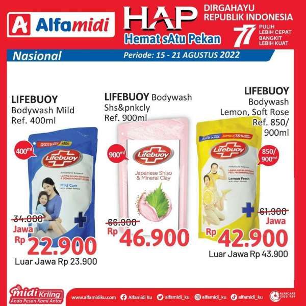 Katalog Promo Alfamidi Hemat Satu Pekan Edisi Kemerdekaan Periode 15-21 Agustus 2022