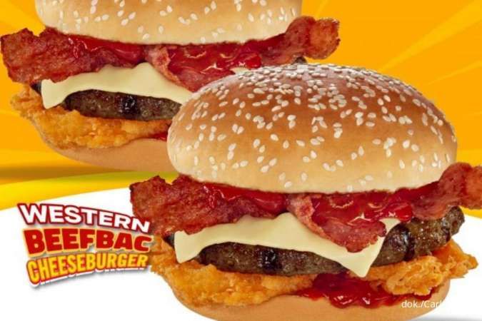 Promo Carls Jr Terbaru, Beli 1 Gratis 1 Western Beefbac Cheeseburger Jadi Rp 58.000