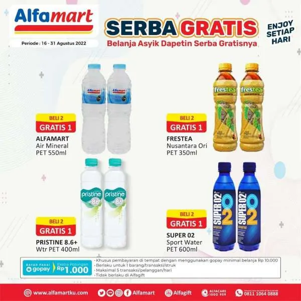 Promo Alfamart Serba Gratis Periode 16-31 Agustus 2022