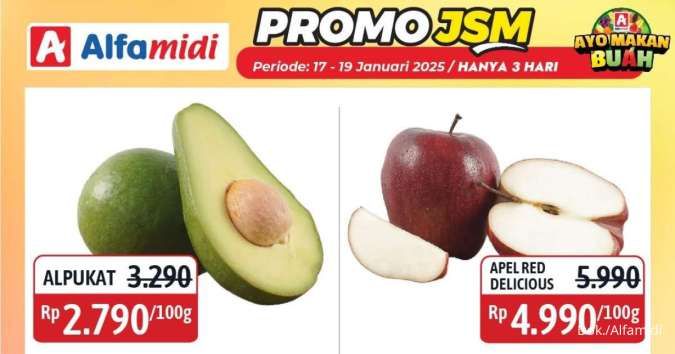 Promo JSM Alfamidi Terbaru 17-19 Januari 2025, Alpukat-Jeruk Kino Harga Spesial