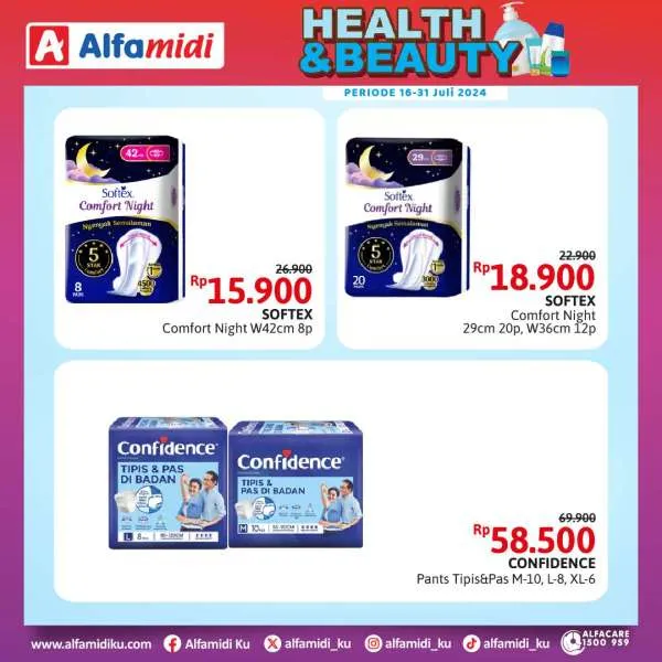 Promo Alfamidi Health & Beauty Periode 16-31 Juli 2024