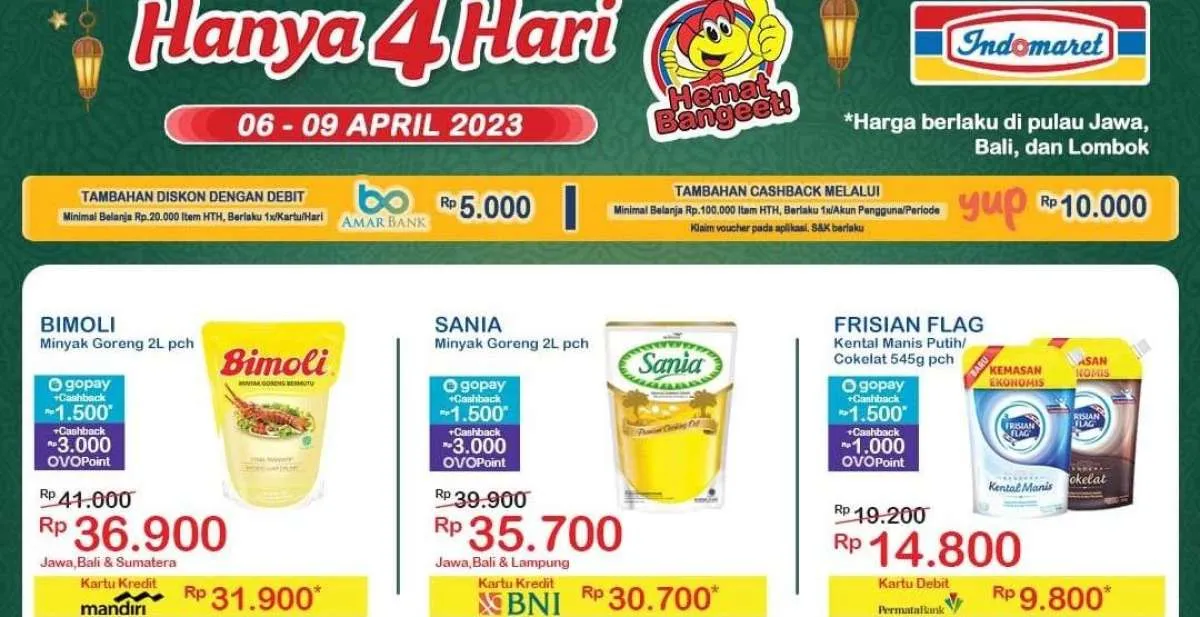 Katalog Promo JSM Indomaret 8 April 2023, Minyak Goreng hingga Susu Lebih Murah