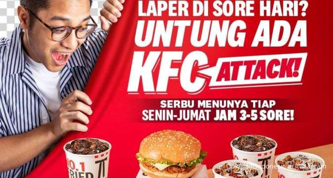 Promo KFC Attack Hari Ini Jumat 22 September 2023, Makan Hemat Hanya Rp 19.000-an!