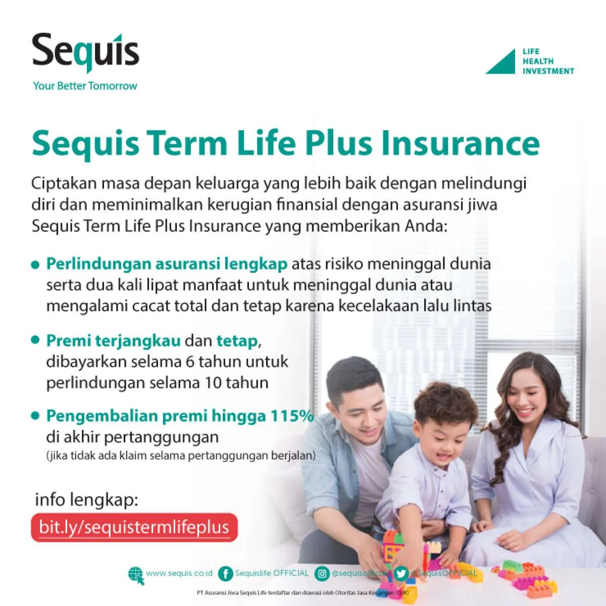 Sequis luncurkan Asuransi Millenium Gold Plus Rupiah & Sequis Term Life Plus 