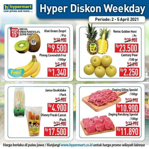 Hyper Diskon Weekend! Ini promo JSM Hypermart 4 April 2021