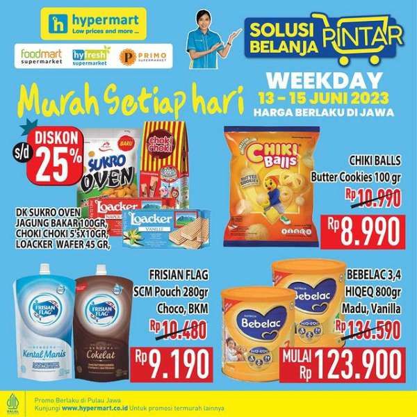 Promo Hypermart Hyper Diskon Weekday Periode 13-15 Juni 2023