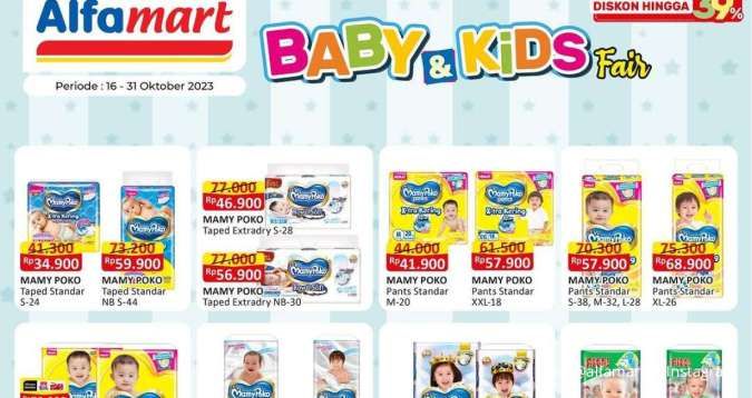 Promo Alfamart Terbaru 18 Oktober 2023, Popok dan Sabun Bayi Diskon Sampai 39%