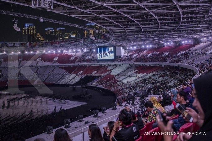 Berebut masuk ke arena pembukaan Asian Para Games 2018, penonton ricuh