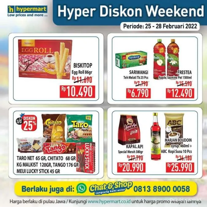 Promo Hypermart Hyper Diskon Weekend Periode 25-28 Februari 2022