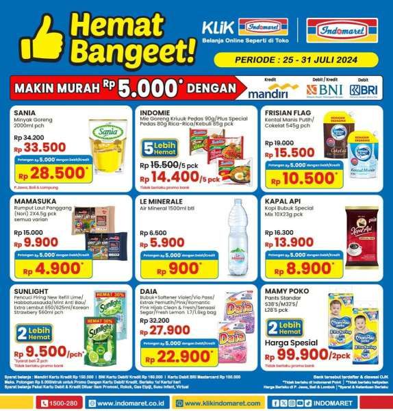 Promo Indomaret 25-31 Juli 2024 Edisi Hemat Banget