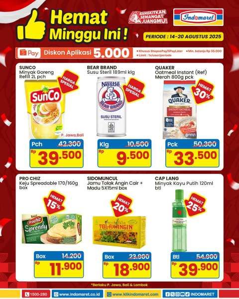 Promo Indomaret 14-20 Agustus 2025 Hemat Minggu Ini