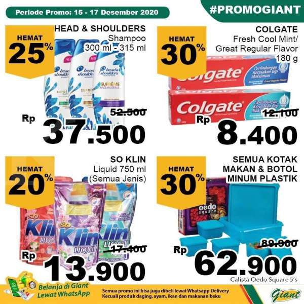 Promo Giant weekday 15-17 Desember 2020 