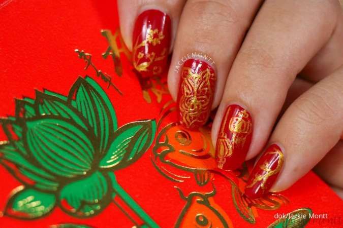 9 Inspirasi Nail Art Tema Imlek 2023 yang Bikin Kuku Anda Jadi Cantik