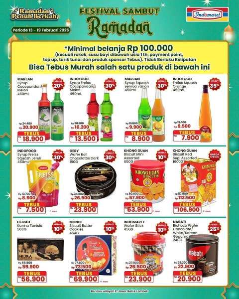 Promo Indomaret Sambut Ramadan 13-19 Februari 2025