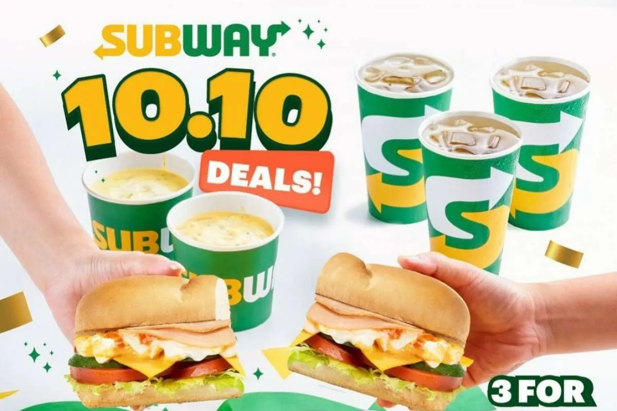 Promo Subway 10.10 Deals Cuma 2 Hari, Pesan Sandwich-Soup Cream Bayar Rp 101.000