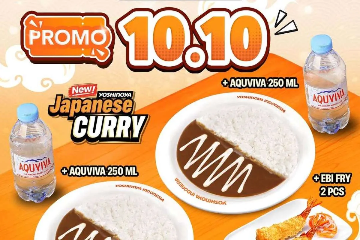 Siap-Siap! Promo Yoshinoya 10.10 Makan Berdua Japanese Curry Lebih Hemat Diskon 30%