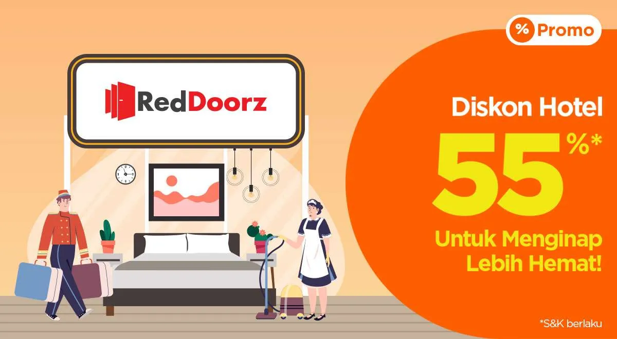 Promo RedDoorz dari PegiPegi, Dapatkan Diskon Hotel 55% Periode 5-11 Februari 2022