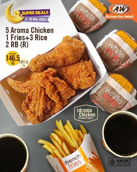 Promo A&W Paket 5 Aroma Chicken