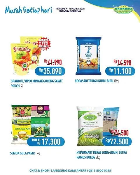 Promo JSM Hypermart Hyper Diskon Weekend Periode 7-10 Maret 2025