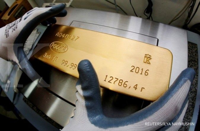 Harga emas spot menyentuh level tertinggi sejak April 2013