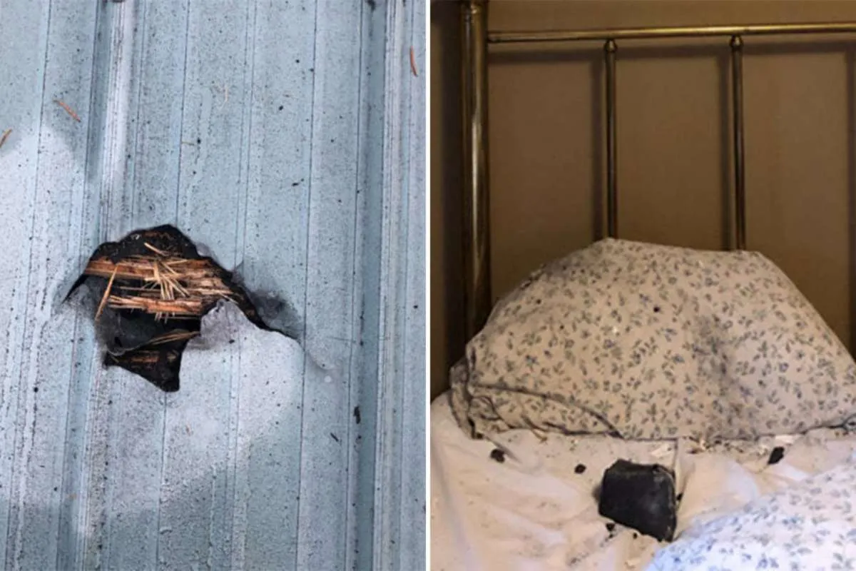 Ngeri! Meteroit jatuh tepat di samping tempat tidur wanita ini, beruntung selamat