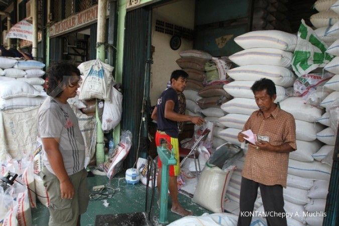 Pasokan beras di Pasar Induk Cipinang sudah normal