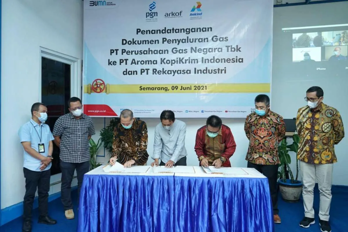 PGN akan menyalurkan gas sampai sekitar 2,5 BBTUD ke Aroma Kopikrim