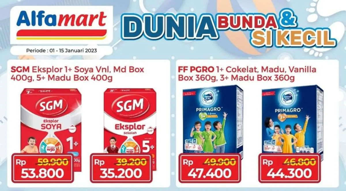 Promo Alfamart sampai 15 Januari 2023, Susu dan Makanan Bayi Harga Lebih Hemat