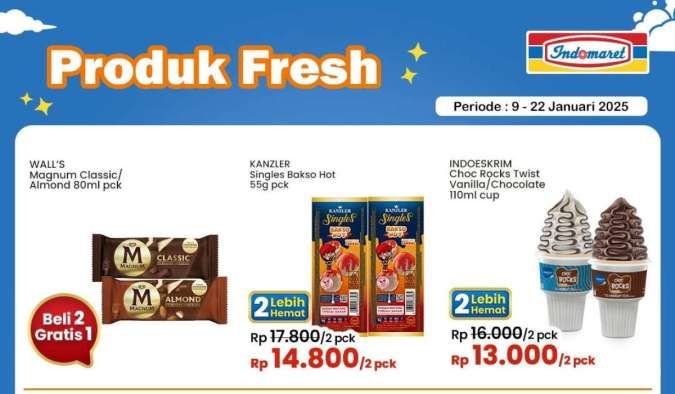 Promo Es Krim Magnum di Indomaret Berakhir Besok, Ada Promo Cornetto di Alfamart