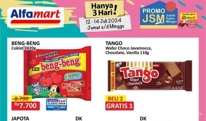 Promo JSM Alfamart Weekend 12-14 Juli 2024, Es Krim Wall's dan Tango Beli 2 Gratis 1