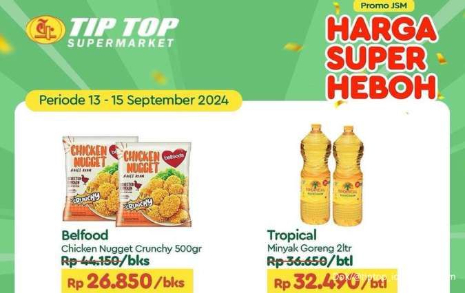 Promo Minyak Goreng di JSM Tip Top Sampai Superindo, Promo Tropical Berakhir Besok