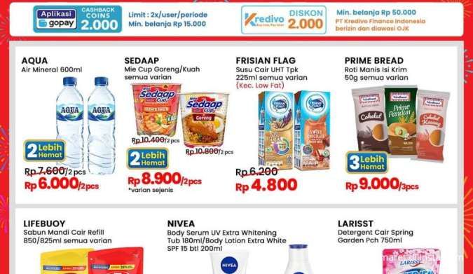 Promo Indomaret Weekend Hari Ini, Aqua dan Mie Sedaap Cup Beli 2 Lebih Hemat