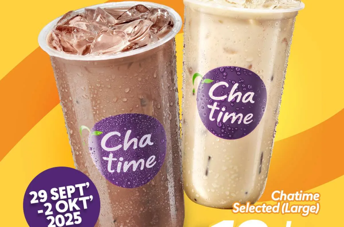 Promo Chatime September 2025, Minuman Large Cuma Rp 19.000 Saja Per Cup