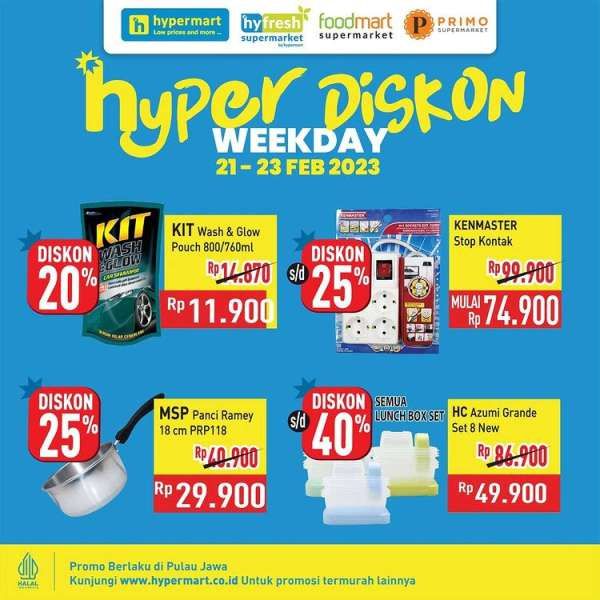 Promo Hypermart 21-23 Februari 2023, Hyper Diskon Weekday Terbaru
