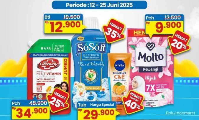 Katalog Promo Indomaret Super Hemat Periode 12-25 Juni 2025, Diskon hingga 50%!