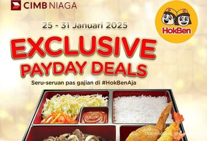 Promo HokBen Payday 25-31 Januari 2025, Dapatkan Diskon 20% dengan CIMB Niaga