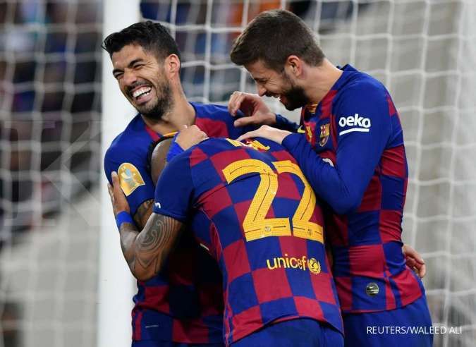 Lionel Messi pergi, Gerard Pique jadi pencetak gol terbanyak di skuad Barcelona