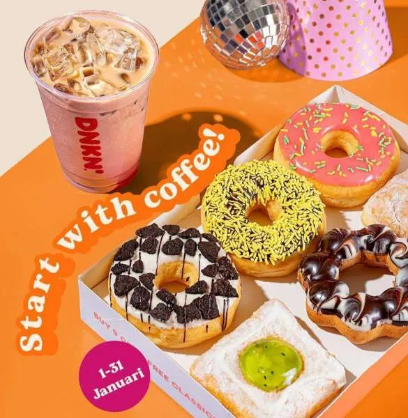 Promo Dunkin Start with coffee