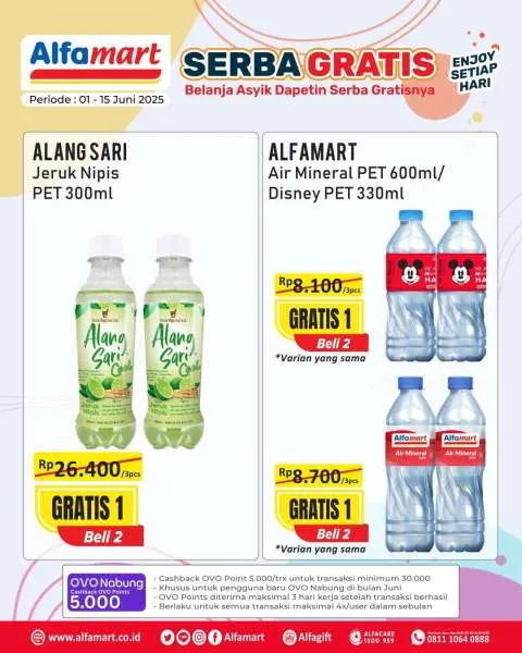 Promo Alfamart Serba Gratis Periode 1-15 Juni 2025